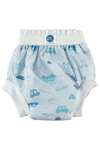 Kujju 10-14 kg Tekli Sızdırmayan Yıkanabilir Araba Desenli Alıştırma Külodu