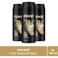 Axe Gold Pudrasız Ter Önleyici Sprey Erkek 3x150 ml