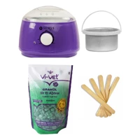 Semsa Waax Alfa 1+1 Boncuk Ağda Makinesi + Vivet Azulen Boncuklu Ağda + Spatula