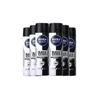 Nivea Invisible Black And White Pudralı Ter Önleyici Antiperspirant Sprey Erkek 6x150 ml