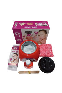 Ft 1+1 Boncuk Ağda Makinesi + Pudralı Boncuk Ağda + Spatula + Ağda Bezi + Temizleme Yağı