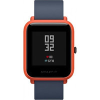 Amazfit Bip Su Geçirmez Silikon Kordon Kare Unisex Akıllı Saat Siyah