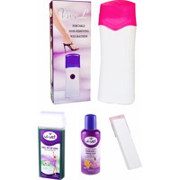 Vivol 1+1 Roll-On Ağda Makinesi + Azulen Kartuş Ağda + Ağda Bezi + Temizleme Yağı