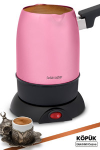 Goldmaster Köpük 850 W 5 Fincan Kapasiteli Çelik Elektrikli Cezve Pembe