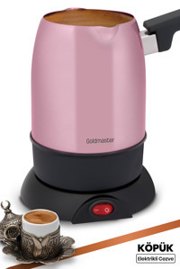 Goldmaster Köpük Sedef 850 W 5 Fincan Kapasiteli Çelik Elektrikli Cezve Pembe