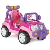 Pilsan Queen 12 V Üstü Açık Tek Kişilik Akülü Jip Pembe