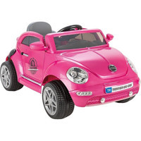 Pilsan 6 V Üstü Açık Tek Kişilik Akülü Araba Pembe