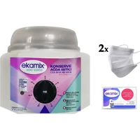 Ekamix 1+1 Kazanlı Ağda Makinesi + 2x Maske