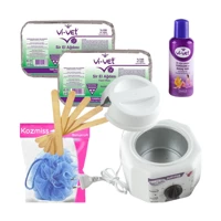 Depiroll Jüpiter 1+1 Boncuk Ağda Makinesi + 2xEl Ağdası + Spatula + Temizleme Yağı + Lif