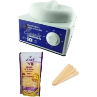Egesir 1+1 Boncuk Ağda Makinesi + Naturel Boncuk Ağda + Spatula