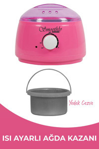 Smoothly 1+1 Boncuk Ağda Makinesi Pembe + Yedek Cezve