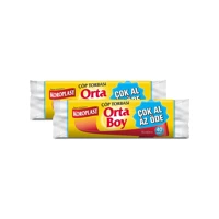 Koroplast Şeffaf Orta Boy 55x60 cm Çöp Poşeti 40x2 Adet Beyaz