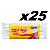 Koroplast Jumbo Boy 80x110 cm Çöp Poşeti 30x25 Adet Beyaz
