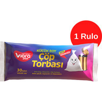 Vioraplast Küçük Boy 40x50 cm Çöp Poşeti Beyaz