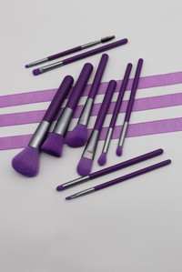 Ruby Face Neon 10'lu Allık Eyeliner Far Makyaj Fırça Seti