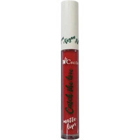 Cecile Vegan Matte 08 Nemlendiricili Dudak Parlatıcısı Koyu Kırmızı