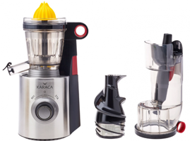 Karaca Slow Juicer 2 In 1 150 W 200 ml Siyah Katı Meyve Sıkacağı