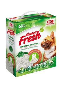 Bio Petactive Always Fresh Doğal Kokusuz Topaklanan İnce Taneli Bentonit Kedi Kumu 6 lt