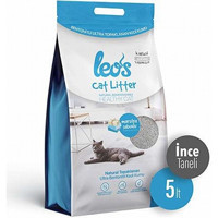 Leo's Marsilya Sabunu Kokulu Topaklanan İnce Taneli Bentonit Kedi Kumu 5 lt