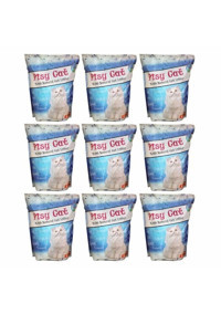 Pisy Cat Kokusuz Kalın Taneli Kristal Kedi Kumu 9x3.6 lt