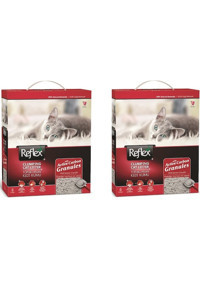 Reflex Kokusuz Topaklanan Kalın Taneli Aktif Karbonlu Bentonit Kedi Kumu 2x6 lt