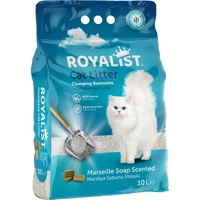 Royalist Marsilya Sabunu Kokulu Topaklanan İnce Taneli Bentonit Kedi Kumu 10 lt