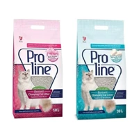 Proline Marsiya Sabunlu ve Bebek Pudralı Topaklanan İnce Taneli Bentonit Kedi Kumu 2x10 lt