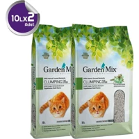 Garden Mix Marsilya Sabunu Kokulu Topaklanan İnce Taneli Bentonit Kedi Kumu 2x10 lt