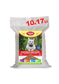 Bonny Nice Doğal Topaklanan Kalın Taneli Çam Pellet Kedi Kumu 10x17 lt