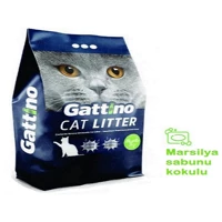 Gattino Marsilya Sabunu Kokulu Topaklanan İnce Taneli Bentonit Kedi Kumu 10 lt