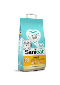 Sanicat Classic Oksijen Kontrollü Topaklanan Kalın Taneli Bentonit Kedi Kumu 20 lt