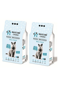 Magicsand Marsilya Sabunu Kokulu Topaklanan Kalın Taneli Bentonit Kedi Kumu 2x10 lt