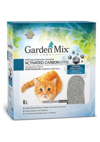 Garden Mix Kokusuz Topaklanan İnce Taneli Aktif Karbonlu Bentonit Kedi Kumu 6 lt