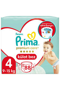 Prima Premium Care 4 Numara Külot Bebek Bezi 88 Adet