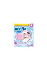 Molfix 4 Numara Külot Bebek Bezi 76 Adet