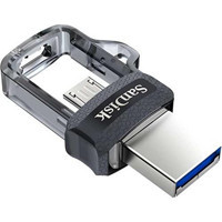 SanDisk Ultra Dual Drive SDDD3-032G-G46 Mini Çift Taraflı USB 3.0 Type A-Micro USB 32 GB Flash Bellek Siyah