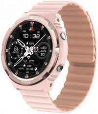 Kospet Tank S1 Su Geçirmez 45.5 mm Silikon Kordon Daire Tansiyon Ölçen Unisex Akıllı Saat Pembe