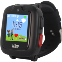 Wiky Watch 4 GPS Kordon Kare Kameralı Sim Kartlı Çocuk Akıllı Saat Siyah