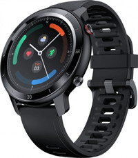 Ticwatch GTX Su Geçirmez 48.7 mm TPU Kordon Daire Unisex Akıllı Saat Siyah