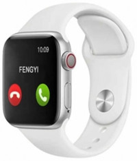 Adista T500 Silikon Kordon Kare Tansiyon Ölçen Unisex Akıllı Saat Beyaz