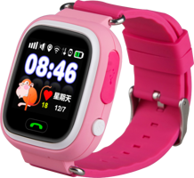 Piranha 9925 GPS 33 mm Silikon Kordon Kare Sim Kartlı Çocuk Akıllı Saat Pembe