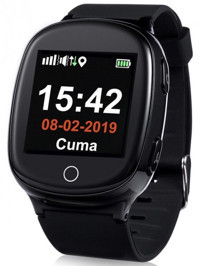 Tsmart Twatch S03 Kordon Kare Unisex Sim Kartlı Akıllı Saat Siyah