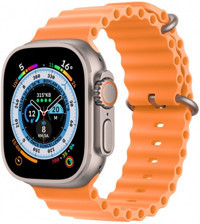 Winex T800 Ultra Silikon Kordon Kare Unisex Akıllı Saat Turuncu