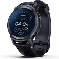 Motorola Moto Watch 100 Su Geçirmez 46 mm Kordon Daire Unisex Akıllı Saat Siyah