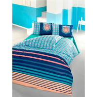 Komfort Home Ranforce Kışlık 160 x 220 cm Futbol Tek Kişilik Nevresim Takımı Çok Renkli
