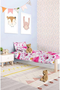 Mulberry Ranforce Kışlık 160 x 220 cm Prenses Tek Kişilik Nevresim Takımı Pembe