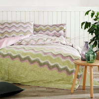 Özdilek Pamuk Polyester Kışlık 160 x 220 cm Çiçekli Tek Kişilik Nevresim Takımı Yeşil