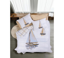 Cotton Box Pamuk Kışlık 180 x 230 cm Yelkenli Tek Kişilik Nevresim Takımı Bej