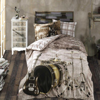 Hobby Poplin Kışlık 160 x 220 cm Genç Tek Kişilik Nevresim Takımı Kahverengi