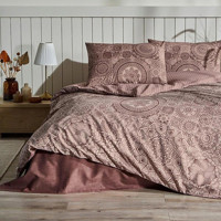 Özdilek Pamuk Polyester Kışlık 160 x 220 cm Desenli Tek Kişilik Nevresim Takımı Bordo